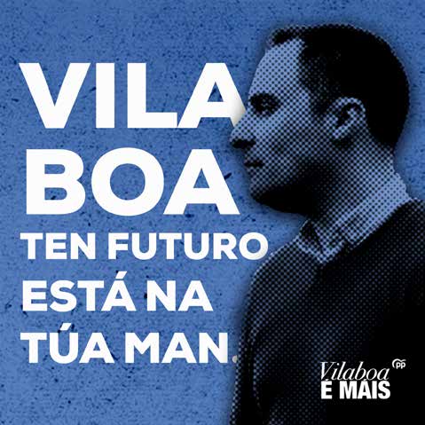 Pieza gráfica Chegou a hora